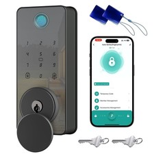 Fingerprint Door Lock, Biquole Keyless Entry Door Lock, Smart Lock with App C...