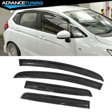 Fits 15-19 Honda Fit Gk Mugen Style Window Vent Visor Rain Guard Deflector 4pcs