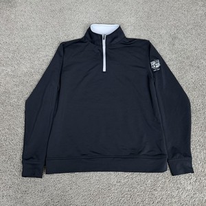 Peter Millar 1/4 Zip Pullover Youth Large 11-12 Yrs Blue Golf Layer Stretch