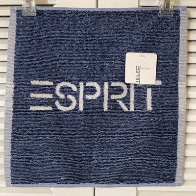 ESPRIT Bed+Bath Navy Blue Face Wash Cloth New With Tag