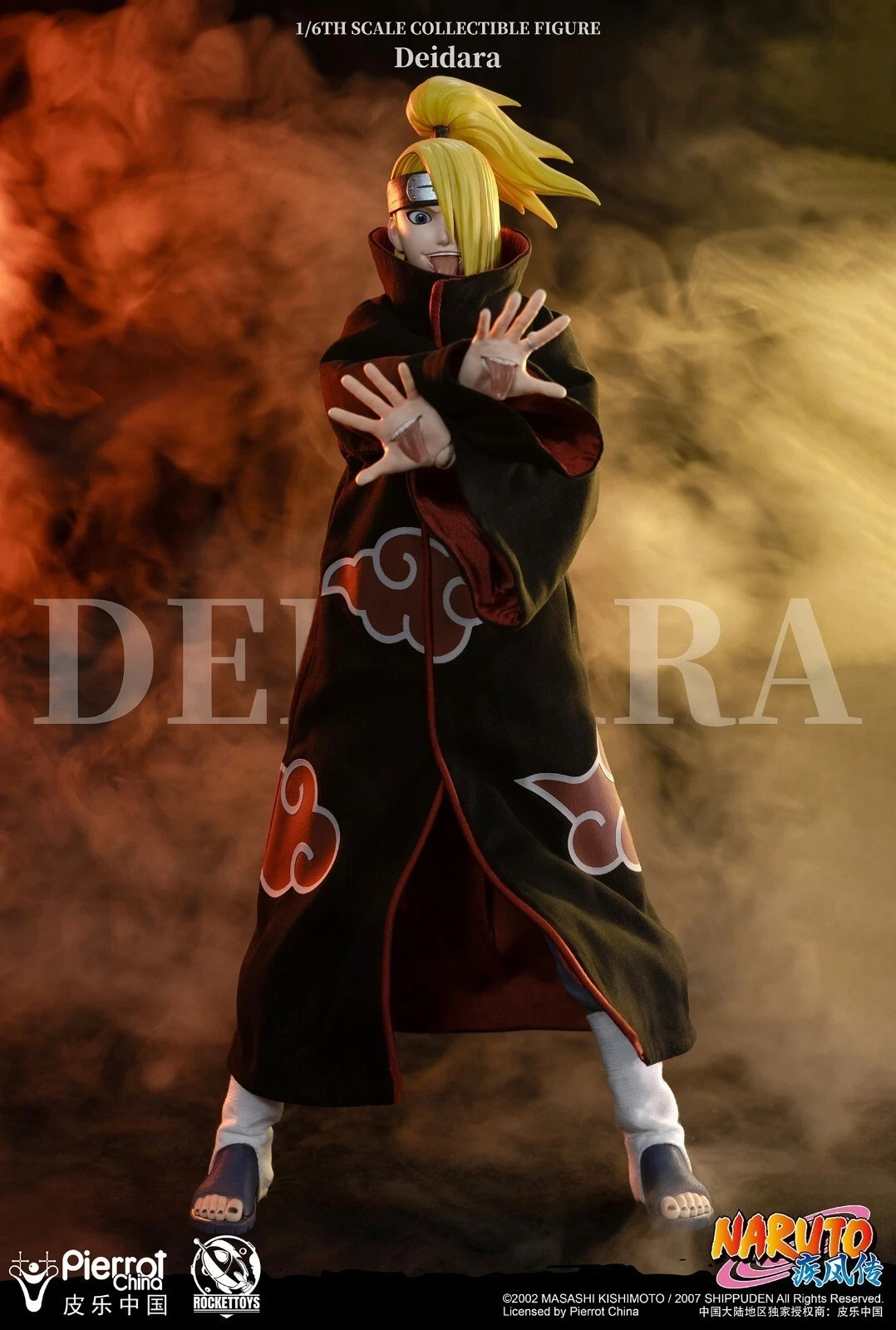 IN STOCK New RocketToys ROC-008 1/6 Deidara Collectible 12" Action Figure