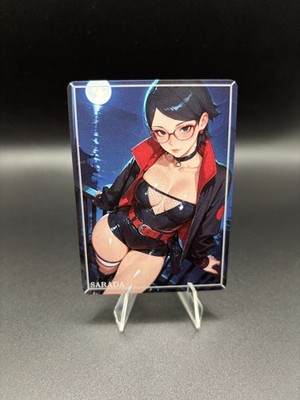 Sarada Naruto Boruto Waifu Card TCG Full Art Waifu Legends Custom Goddess Anime
