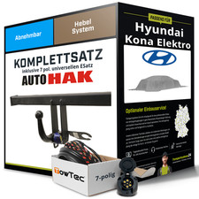 Für HYUNDAI Kona Elektro SX2 Anhängerkupplung abnehmbar +eSatz 7pol uni 23- NEU