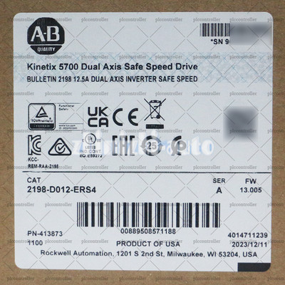 New 2198-D012-ERS4 AB Kinetix 5700 Servo System Dual Axis Safe Speed Drive