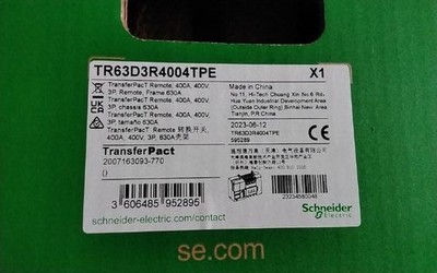 SCHNEIDER ELECTRIC TR63D3R4004TPE ferngesteuerte Netzumschaltung 400A