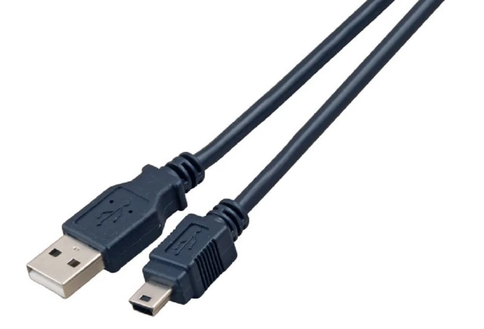 EFB USB 2.0 Connection Cable Male Type A to Mini Male Type B Classic 3.0 m Black - Photo 1/1