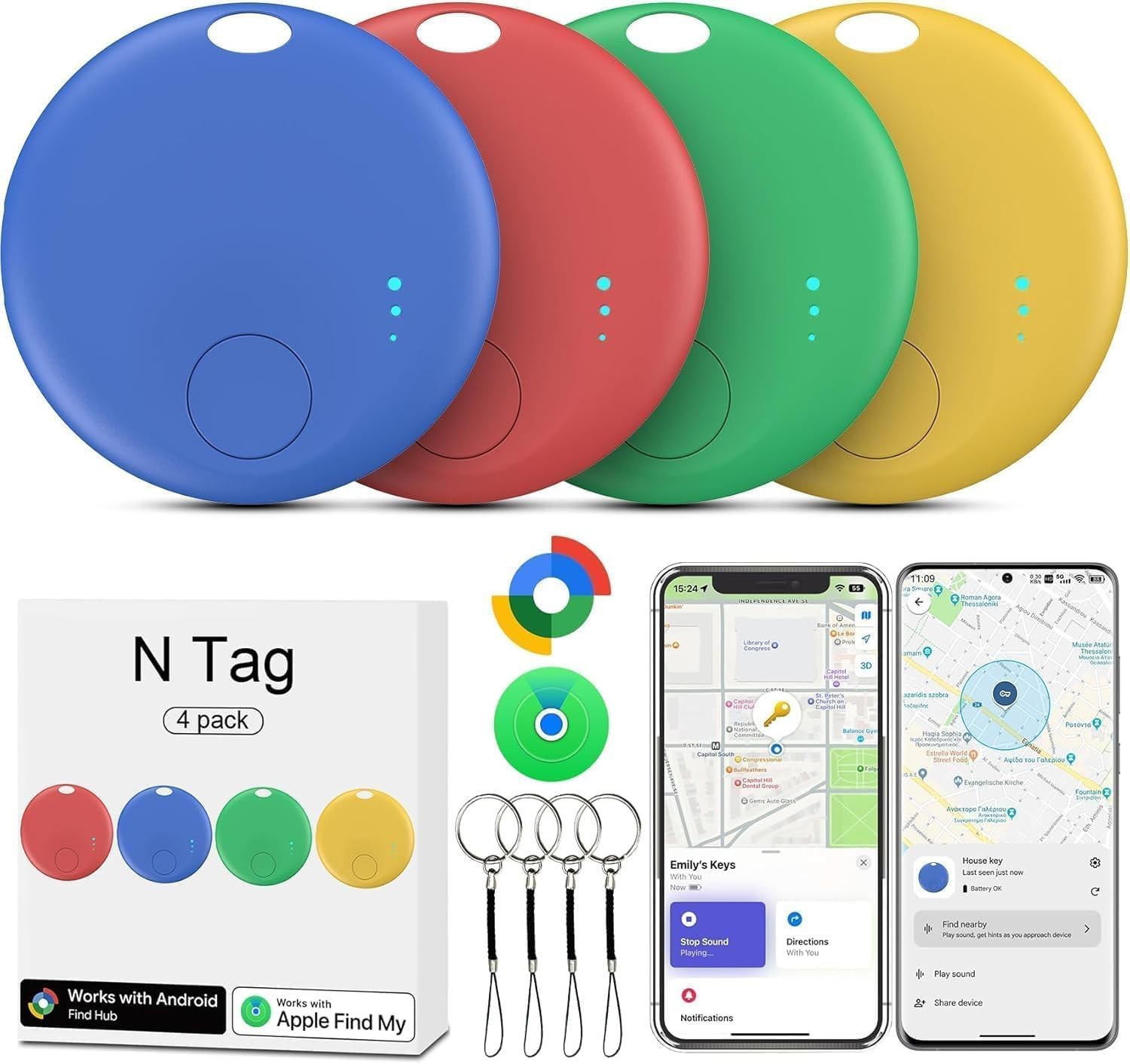 Air Tracker Android traceur Bluetooth étanche haute précision