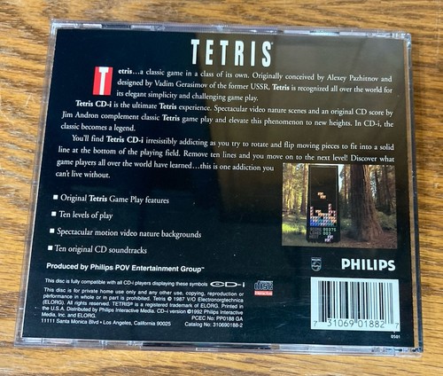 Tetris Philips CDI Complete Game CD-I Rare Tested - Picture 4 of 7