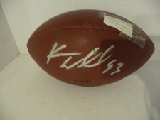 KEVIN WILLIAMS MINNESOTA VIKINGS AUTOGRAPHED WILSON FOOTBALL SILVER INK