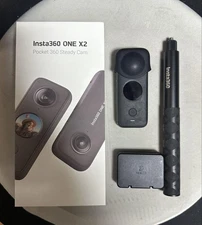 Insta360 ONE X2 360 Action Camera 5.7K with Invisible Selfie Stick 2 Batteries