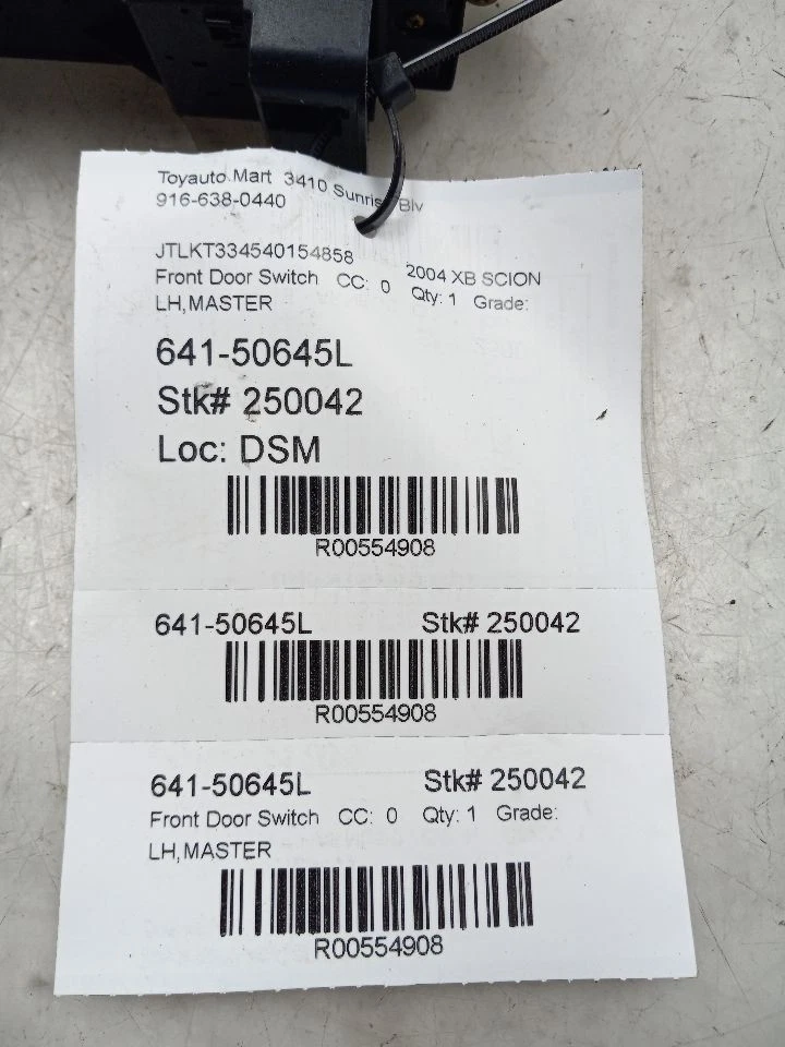 Interruptor de puerta delantera izquierda conductor maestro se adapta 04-10 SIENNA Foto 4 de 4