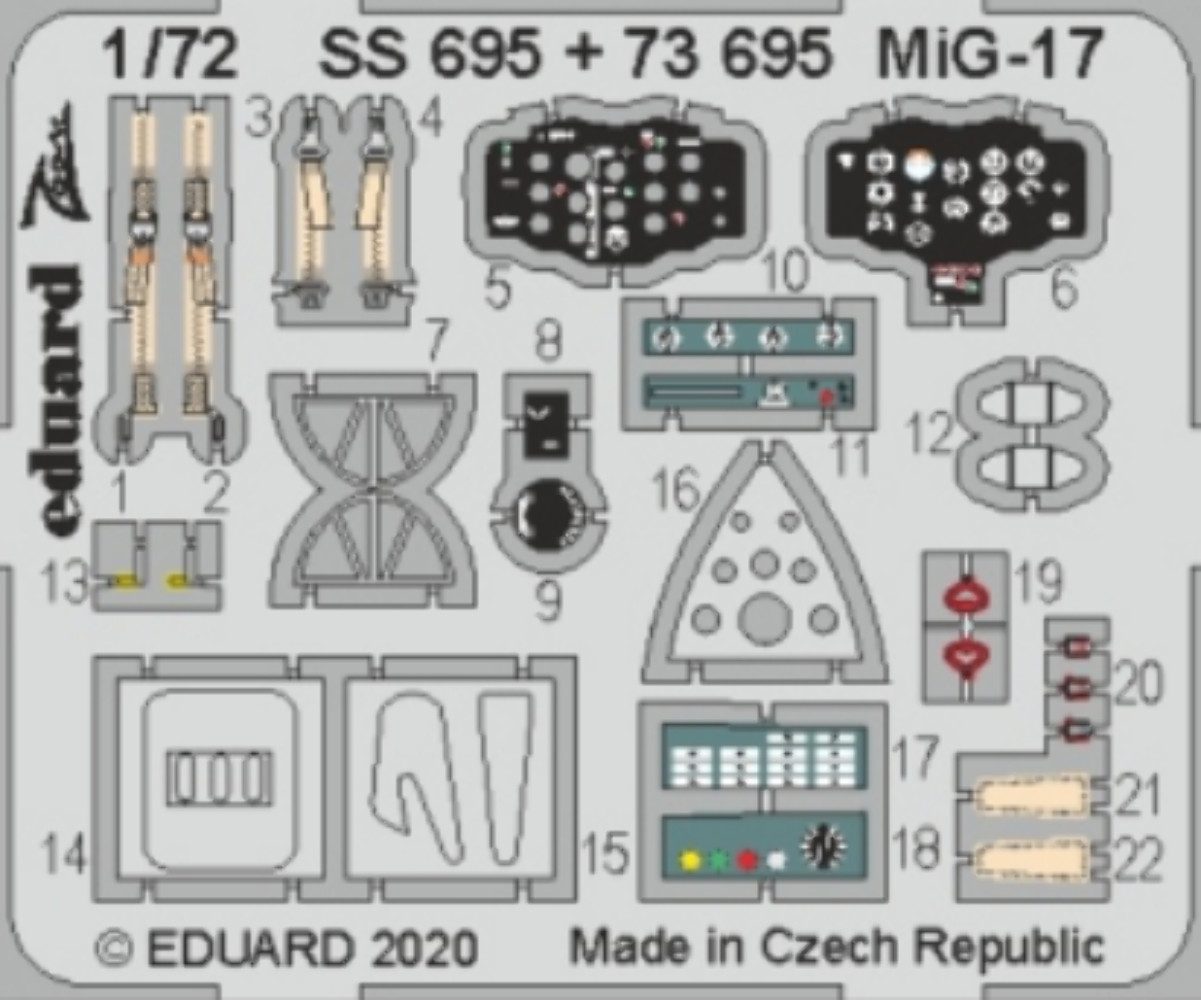 Eduard 73695 1:72 Mikoyan MiG-17F
