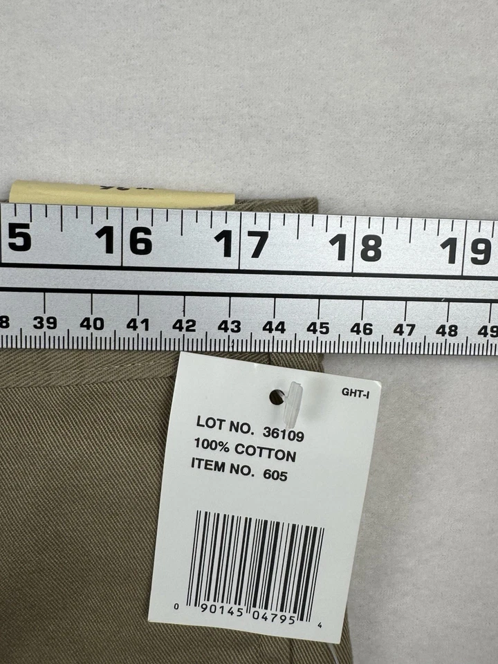 Baxter Mens 36 Linen Cotton Pleated Chino Shorts Comfort Durable New - Image 4 of 4