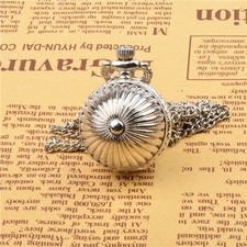 Small Pocket Watch Flip Cover Cute Style Unisex Quartz Watch