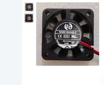 1 pc.  HONG HUA Fan HA5010H24B-Z DC24V 0.20A 5010 5CM 2 wire cooling fan #bv