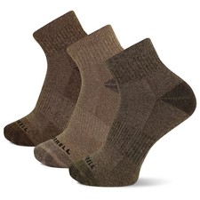 Men's and Women's Wool Blend Cushioned Hiking Socks Unisex 3 Pair Pack, Oli...