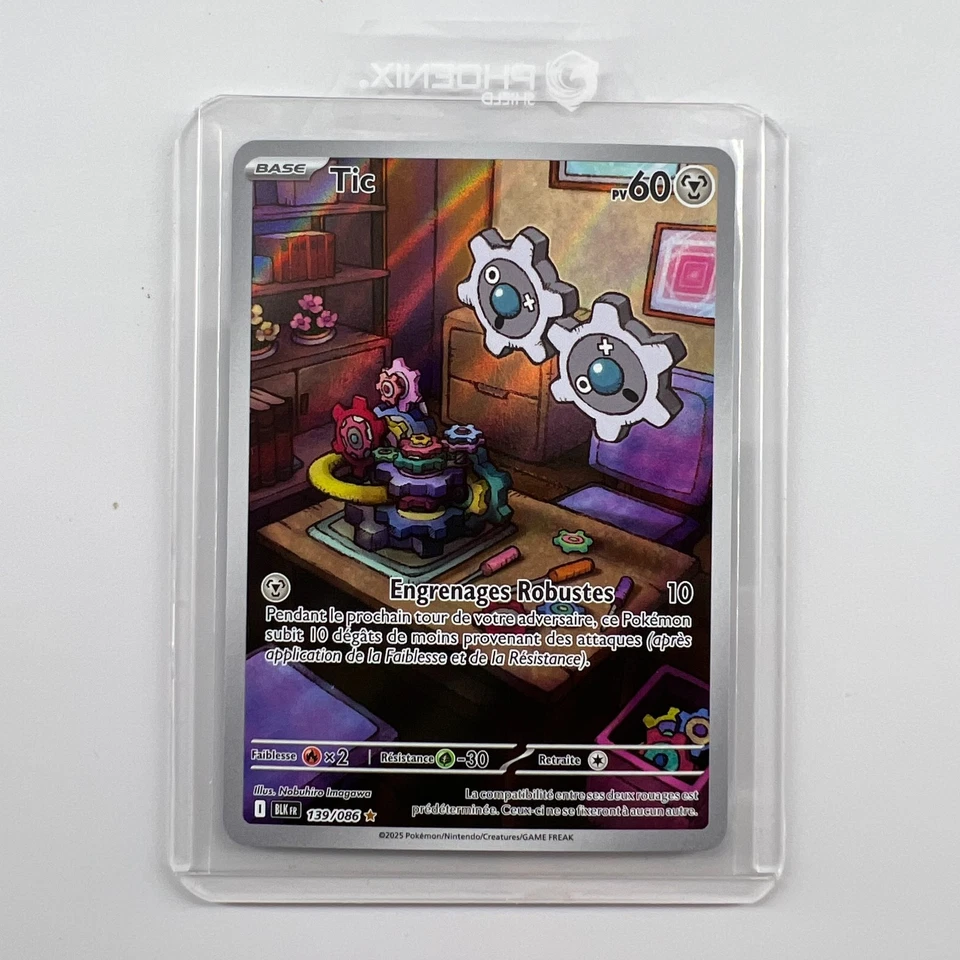 Tic 139/086 🇫🇷 Carte Pokémon EV10.5 Foudre Noire AR Illustration Rare Art - Photo 2/4