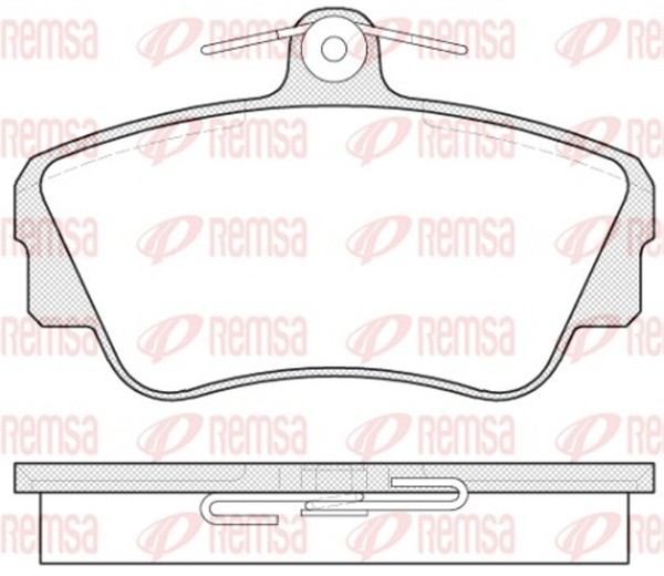 Bremsbelagsatz Scheibenbremse Remsa 0309.00 FüR 464 440 460 445 Volvo 480 482-image