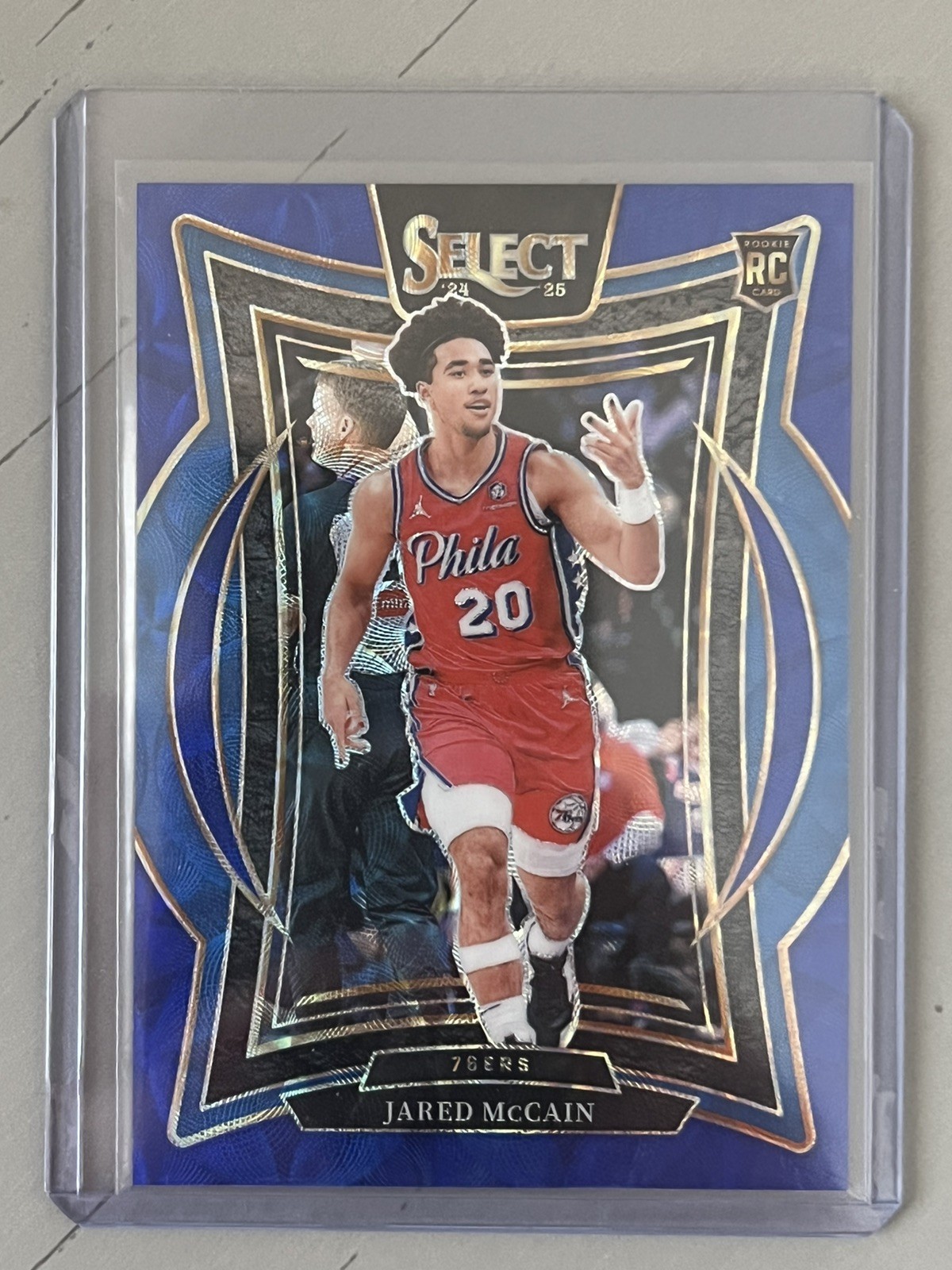 JARED MCCAIN 2024-25 SELECT CONCOURSE ROOKIE BLUE SCOPE PRIZM RC /249