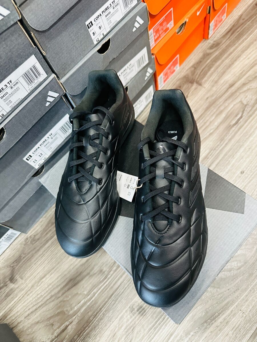 ADIDAS COPA PURE.3 TF TURF SOCCER SHOES BLACK OUT EDITION ADIDAS COPA PURE.3 TF TURF SOCCER SHOES BLACK OUT EDITION