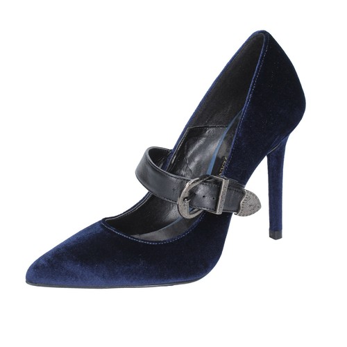 Scarpe donna TRUSSARDI JEANS 37 EU decollete blu velluto BG224-37 | eBay