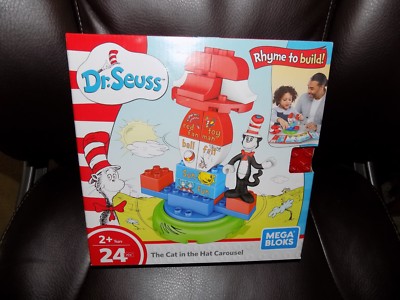 Dr.Seuss Mega Bloks The Cat in the Hat Carousel 24 pieces NEW
