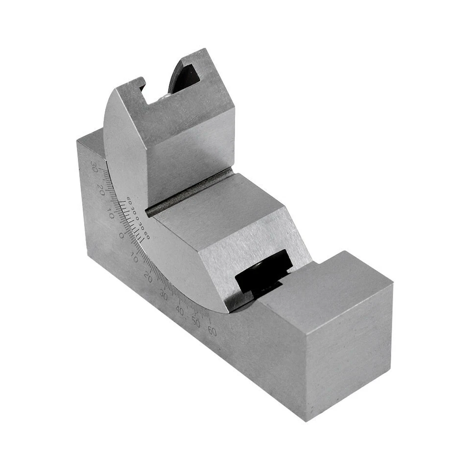 0-60 Degree Precision Gauge Adjustable Angle V Block Milling Tool 3"x 1"x 1-1/4" - Image 3 of 4