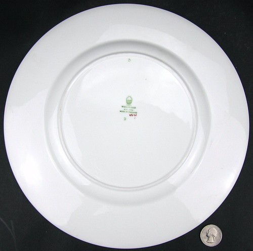 Vintage Wedgwood Bone China Gold Florentine 10 5/8" Dinner Plate W4219 - Picture 3 of 4