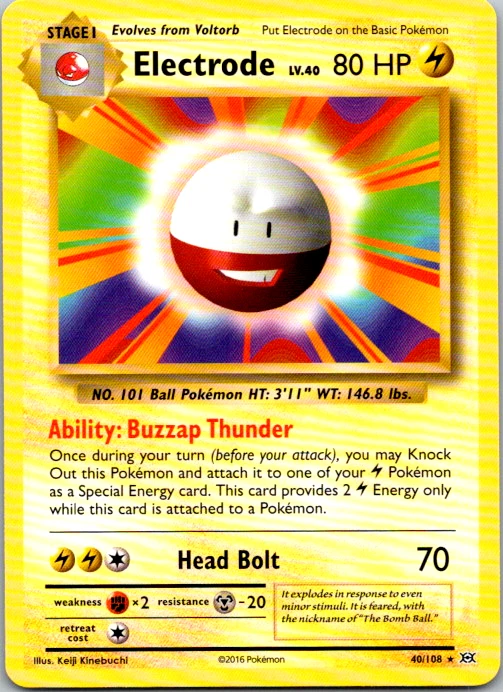 Electrode Pokémon TCG Cards for sale | eBay