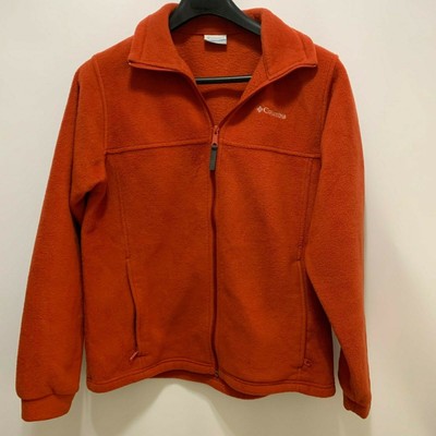 burnt orange fleece jacket