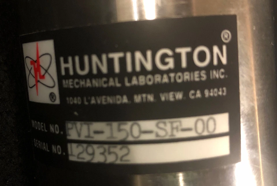 Nuevo - Sin caja original Huntington Mechanical Lab PVI-150-SF-00 Foto 4 de 4