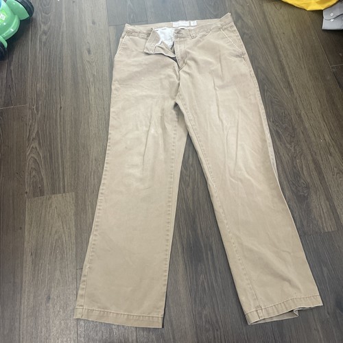 Old Navy Pants Mens 33x34 Ultimate Loose Classic Khakis Flat Front