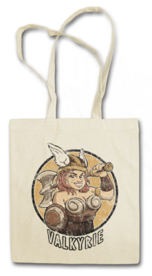 VALKYRIE STOFFTASCHE Walhalla Vikings Wikinger Odin Thor Ravens Loki Walküre