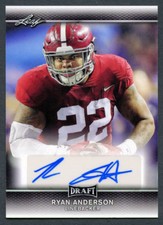 2017 Leaf Draft Football Cards - Autograph Printing Plate Packs 17
