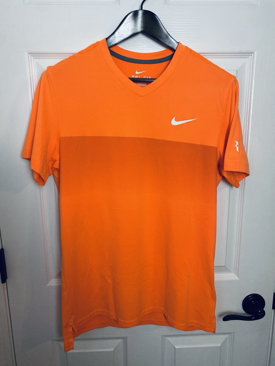 Nike Roger Federer RF 2015 Indian Wells Dubai Crew Tennis Shirt