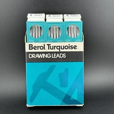 Vintage Berol Turquoise Eagle Drawing Leads 2375 H Lot of 5 Plus 1 With 3 Leads