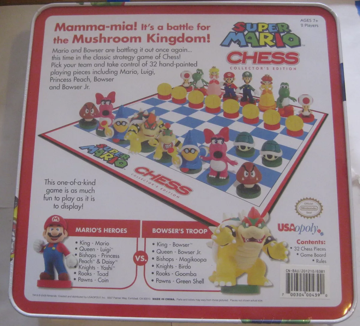 mario chess, USA-OPOLY, Super Mario Chess (in a Box)