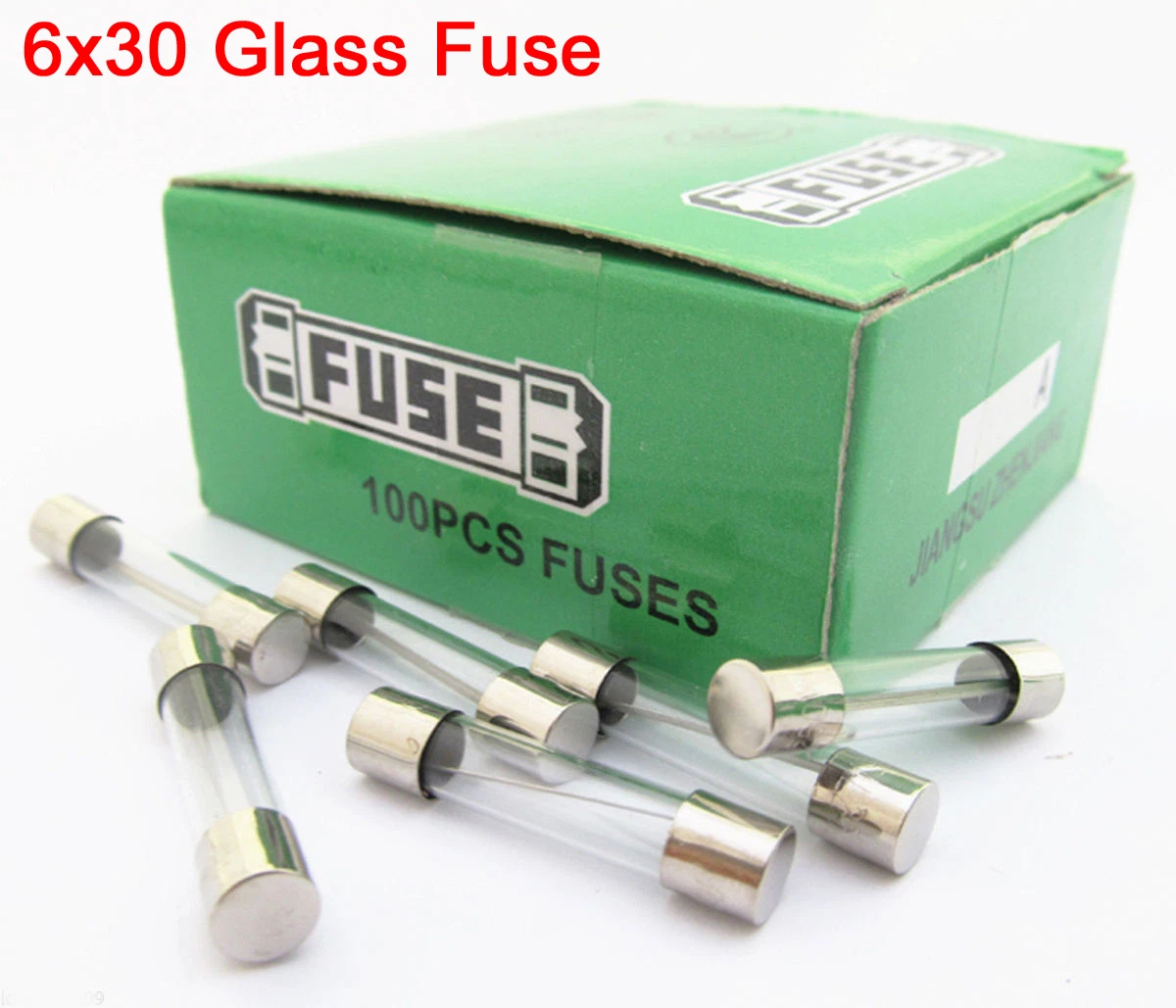 100pcs 6x30 Fast Blow Glass Fuse 6mmx30mm 250V F0.25A F25A Fast Blow Fuses