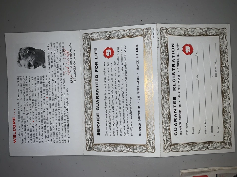 老式 PENN 32B 手册 GARCIA GARELICK 钓鱼目录手册 — 第 3/4 张图片