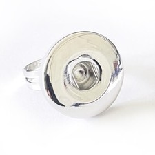 Simple Adjustable Snap Button Ring Fits 18-20mm Snaps