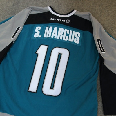 VTG Koho San Jose Sharks Hockey Jersey Mens L Teal S. Marcus #10 NHL Team