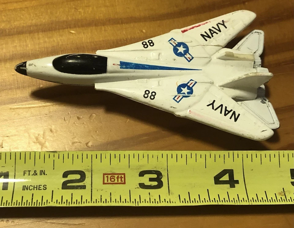 Aviones de combate NAVY 3,75" L blancos LOF2 aviones de juguete de plástico fundido a presión D4,3 Foto 2 de 4