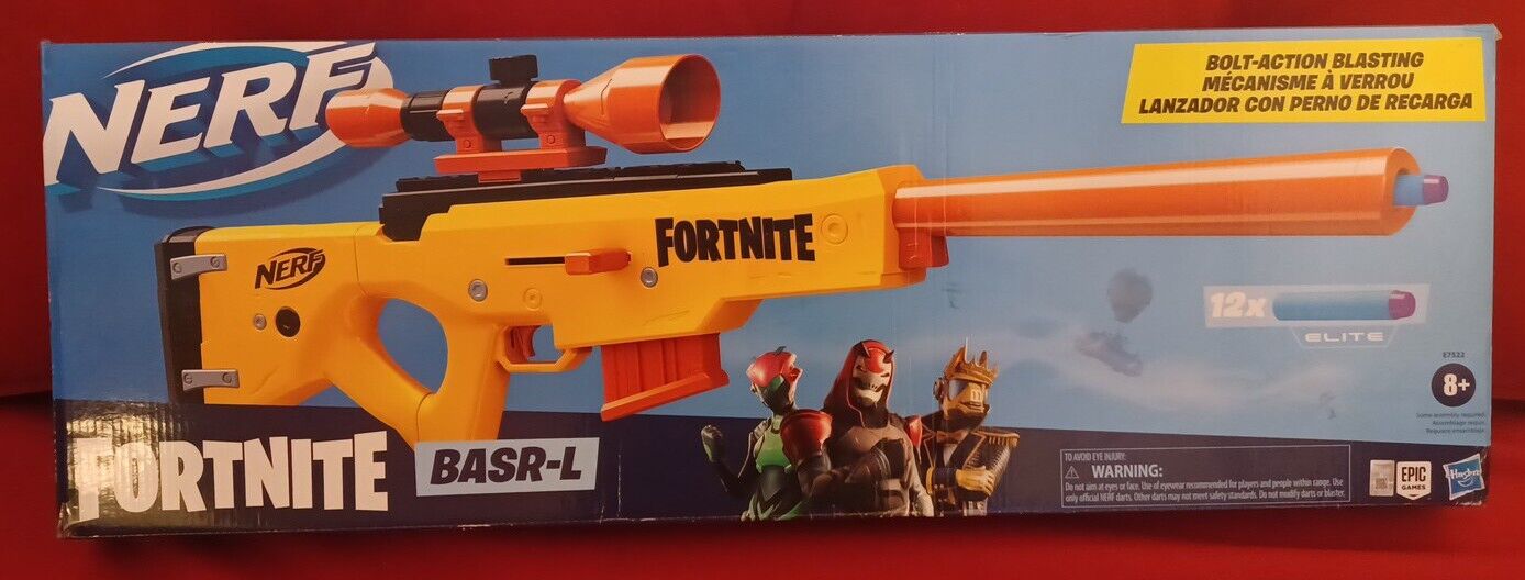  NERF Fortnite BASR-R Bolt Action Blaster - Includes 3