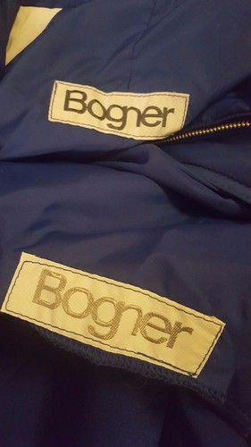 RARE! Vintage BOGNER Blue Ski Suit Overalls & Jacket Sz 42 38 Snowboarding - Picture 11 of 12