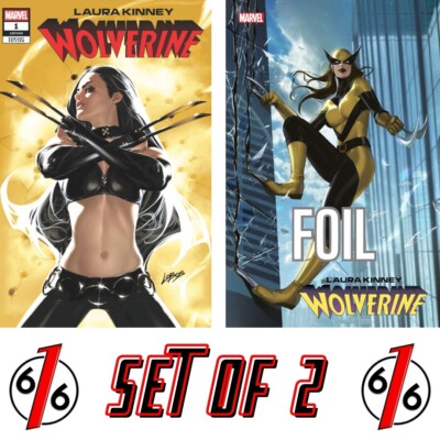    LAURA KINNEY WOLVERINE #1 LOBOS 616 & LEIRIX FOIL Variant Set LTD 3000
