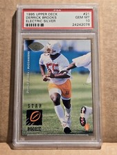 1995 Upper Deck #21 Electric Silver DERRICK BROOKS PSA 10 GEM RC NFL HOF
