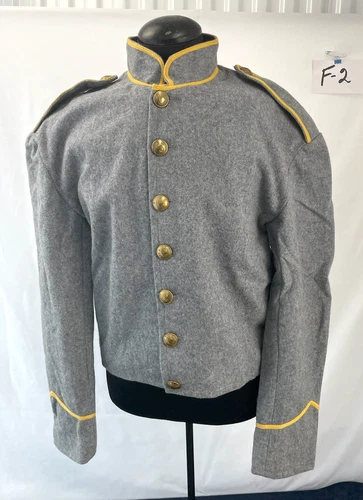 Civil War Confederate Richmond Depot Jacket with Cavalry Trim - Size 38