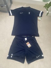 Image of Tottenham Spurs Nike Academy Training Pre Match T-shirt & Shorts Set L-XL BNWT