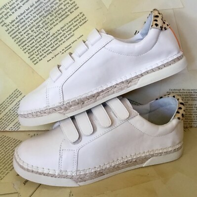 Dolce Vita Marney Sneaker Espadrille Rubber Ivory Leather Straps Leopard 9  NEW | eBay