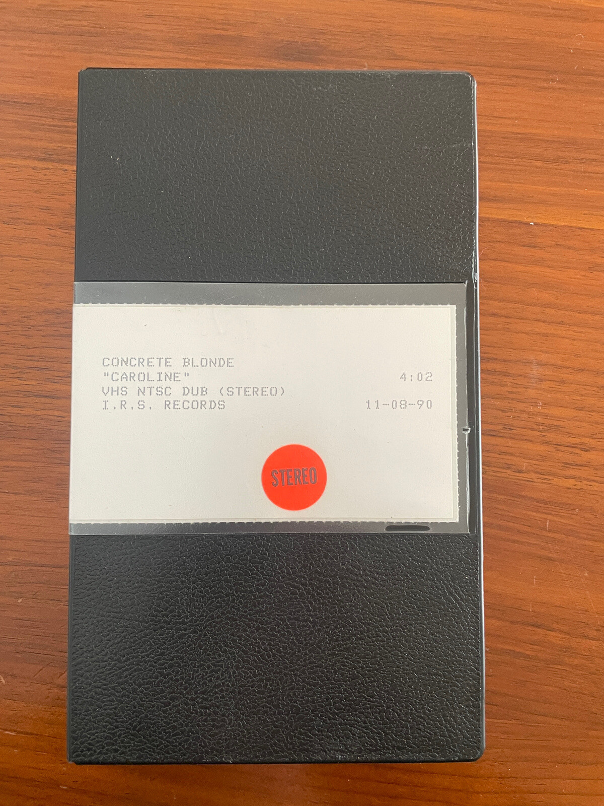 Concrete Blond Caroline PROMO VHS VIDEO TAPE 1990 IRS RECORDS eBay